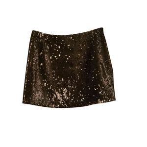 Windsor Black Sequin Mini Skirt